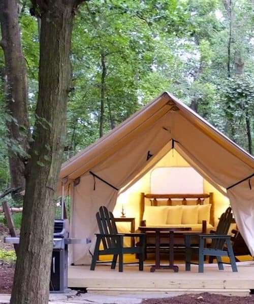 Airstreams, cabooses, and teepees, oh my! Here’s our guide to glamping KOA-style