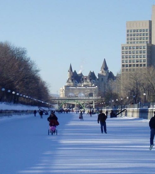 Each year, this historic canal becomes the world’s largest skating rink