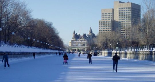 Each year, this historic canal becomes the world’s largest skating rink