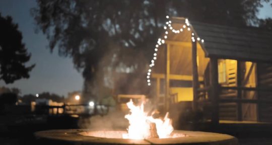 Drift away to your happy place with this relaxing campfire video