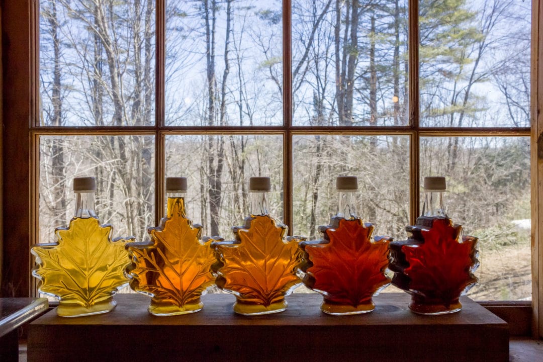 There are different grades, or strengths, of maple syrup. 