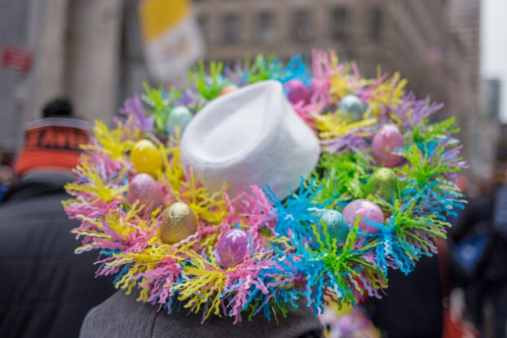 Easter bonnets along Fifth Avenue