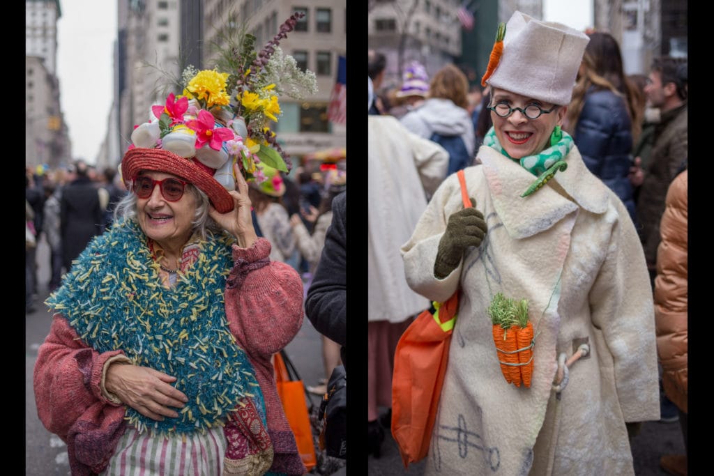 Easter bonnets along Fifth Avenue