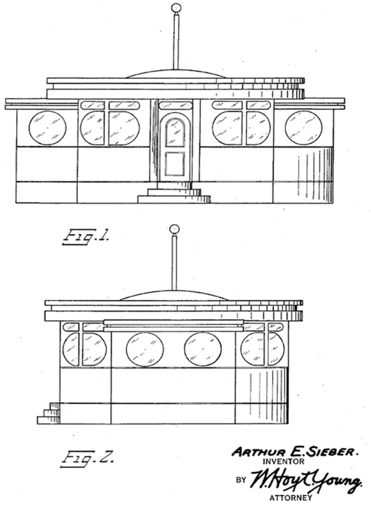 architectural drawing of the diner