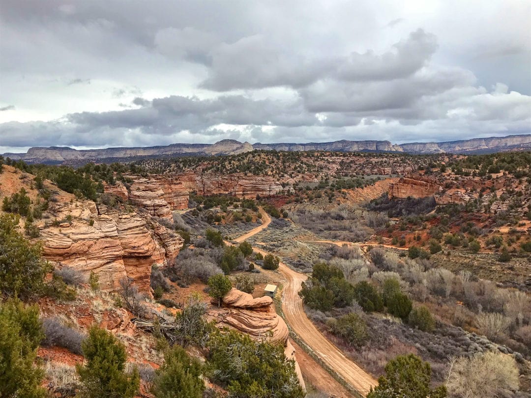 An aerial view of Kanab Canyon. 