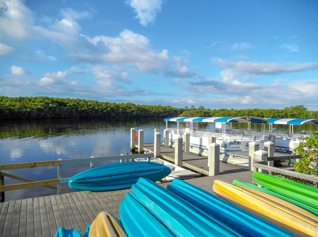 Kayak and paddleboard rentals are available at Jonathan Dickinson State Park.