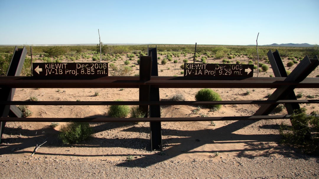 Along much of its length, the border fence is designed to deter vehicular crossings.