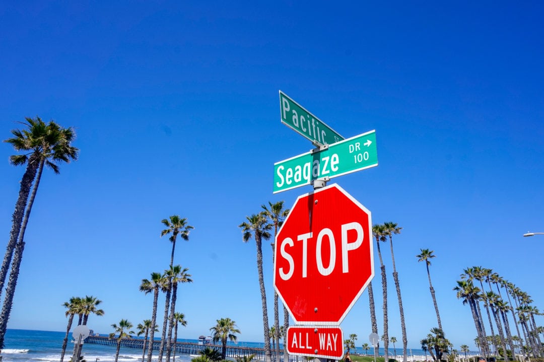The "Top Gun House's" original location is on the corner of Pacific Street and Seagaze Drive in Oceanside. | Photo: Sanna Boman