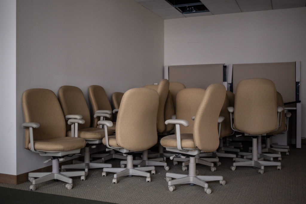 beige office chairs