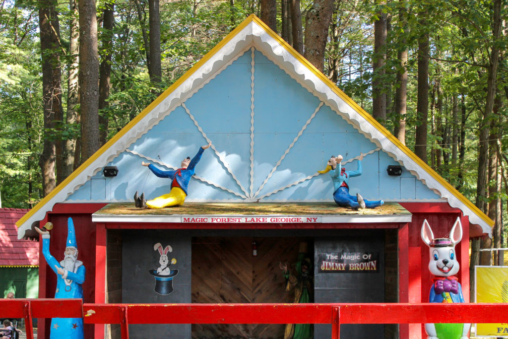 a colorful a-frame building