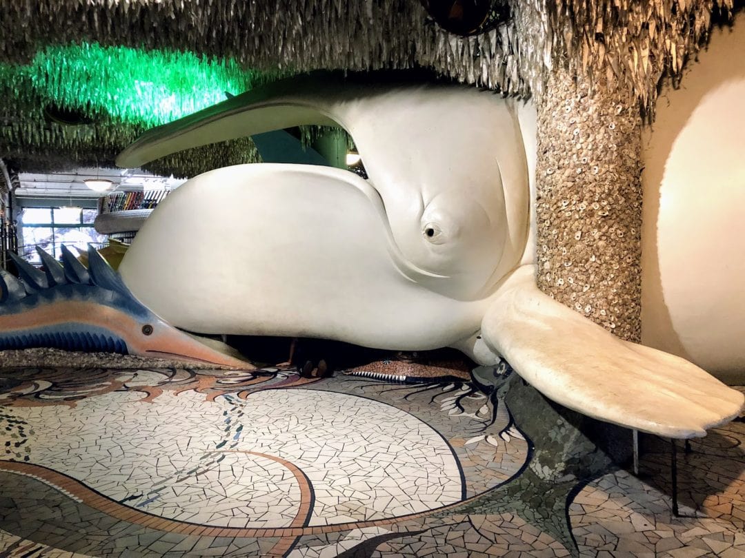 The whale on the first floor was one of the first features installed in City Museum. 