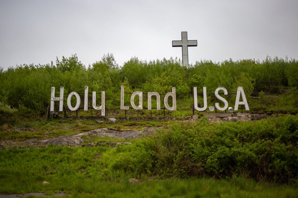 holy land usa sign and cross