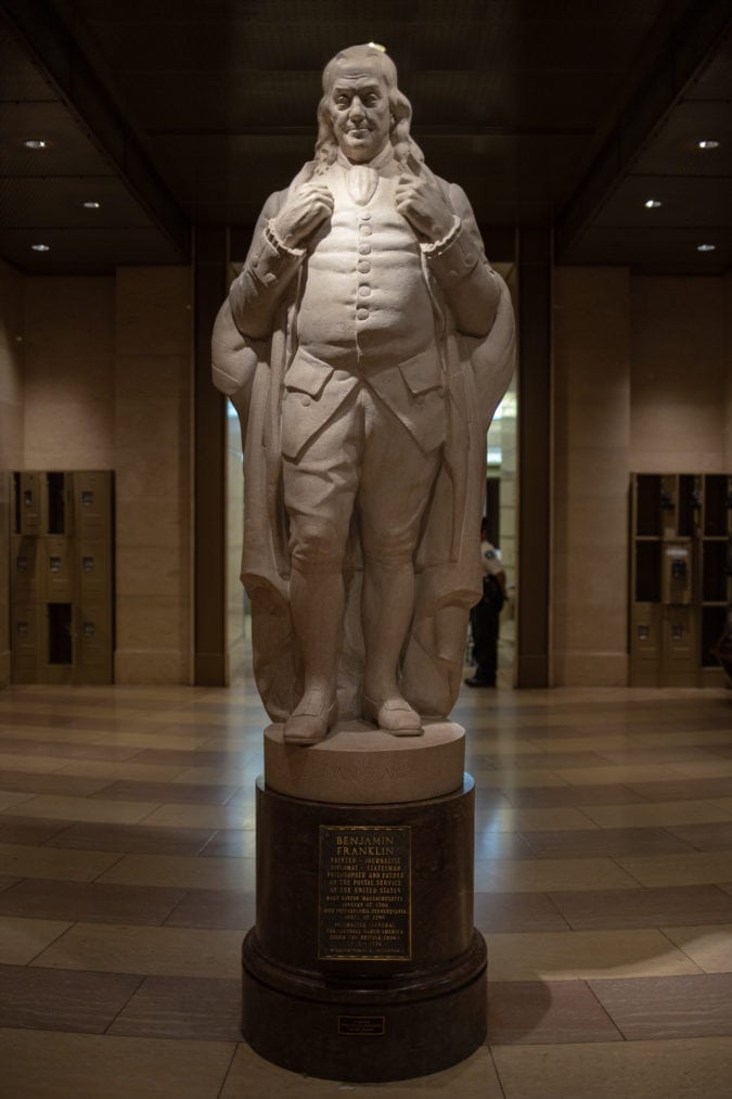 ben franklin statue