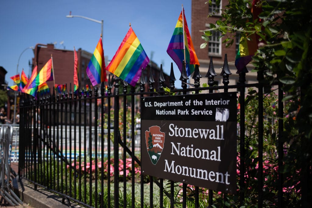 stonewall national monument sign
