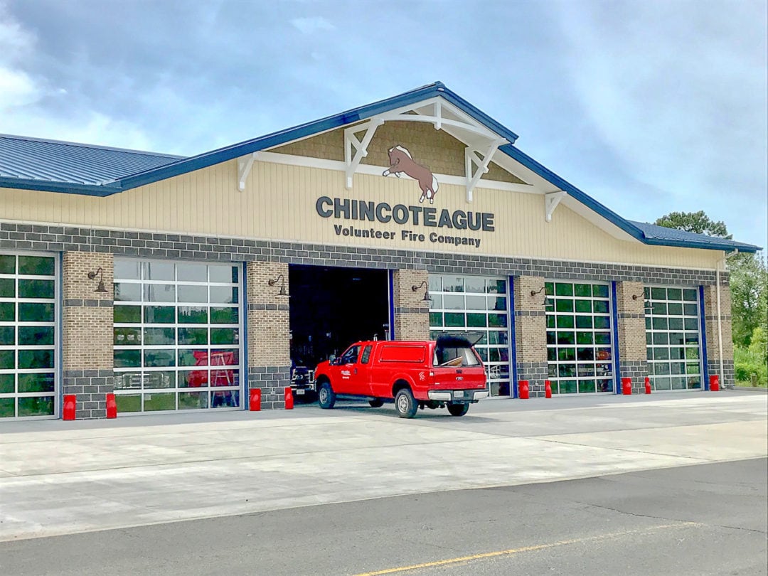 Chincoteague's new volunteer fire station.