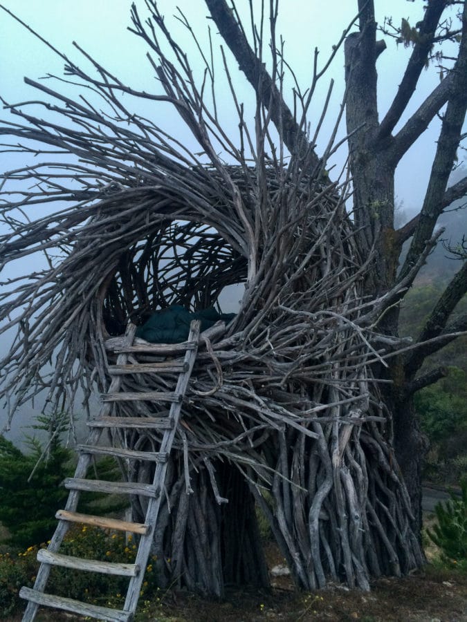 The Human Nest at the Treebones Resort in Big Sur, California