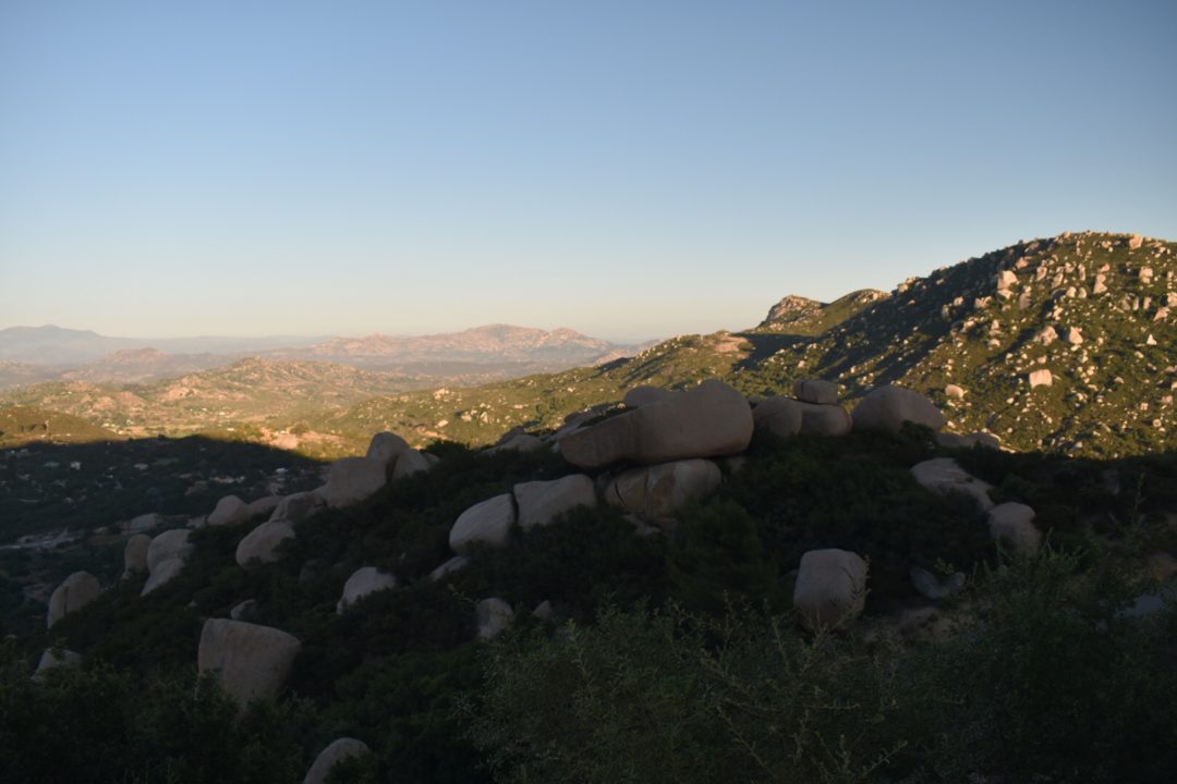 The boulders of Mount Woodson in San Diego, California