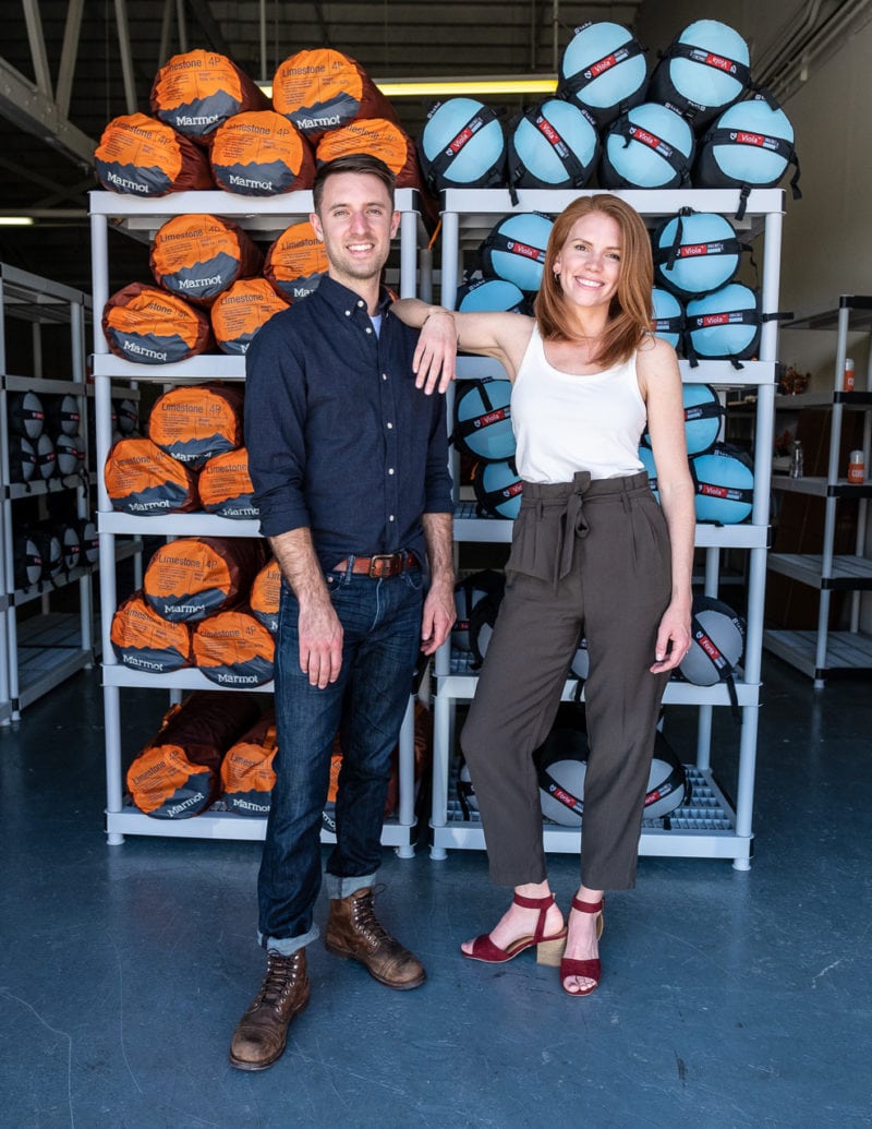 Arrive founders Ross Richmond and Rachelle Snyder. 