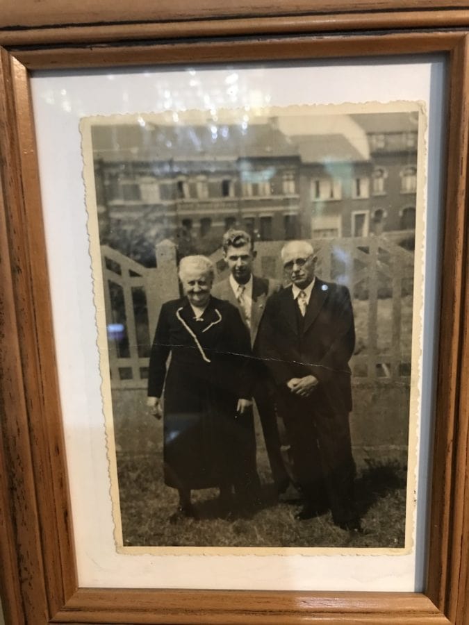 a photo of Miche with his great grandparents