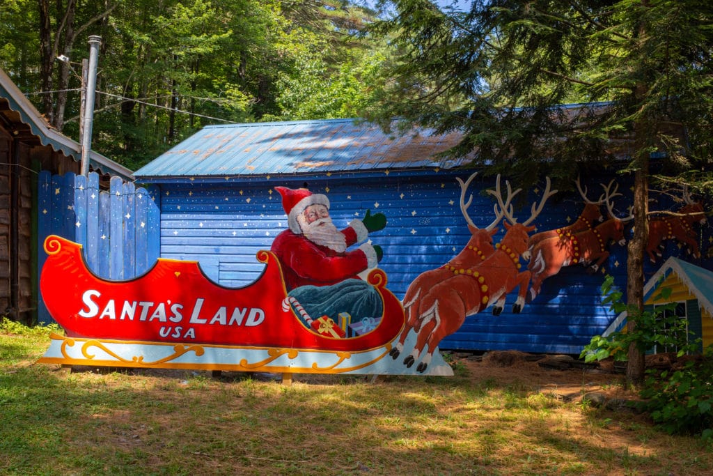 santa's land sign