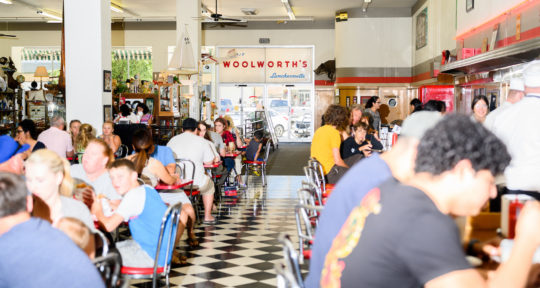 At the country’s last remaining Woolworth’s lunch counter, burgers are served with a side of Civil Rights history