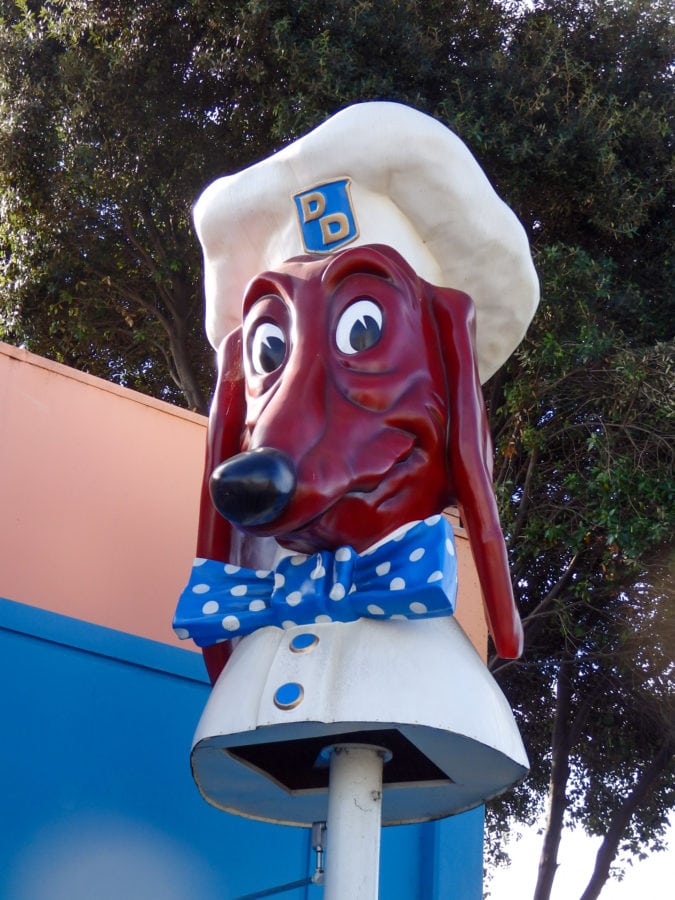 A restored Doggie Diner head.