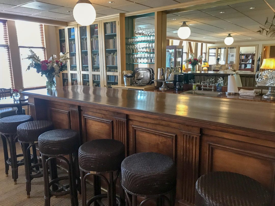 The early 20th century bar at the Book Club of California