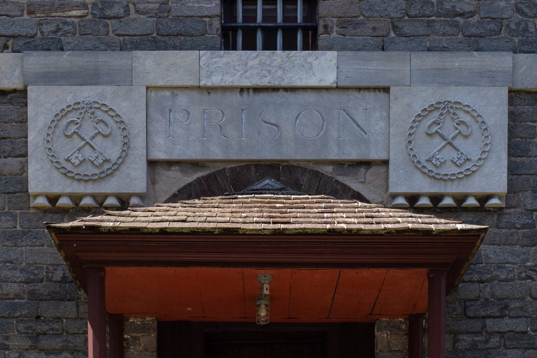 prison sign