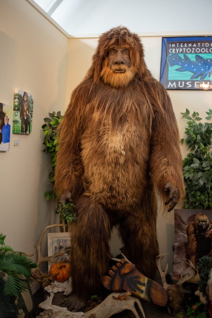 furry bigfoot statue