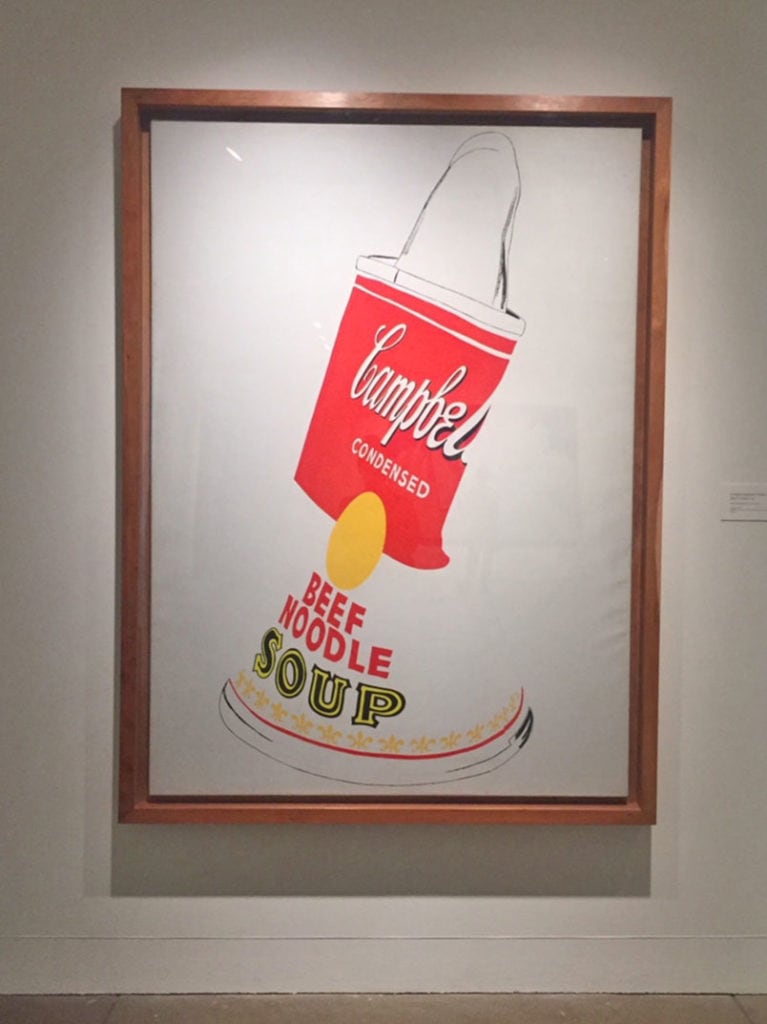 Warhol's famous Campbell's Soup art on display at the museum
