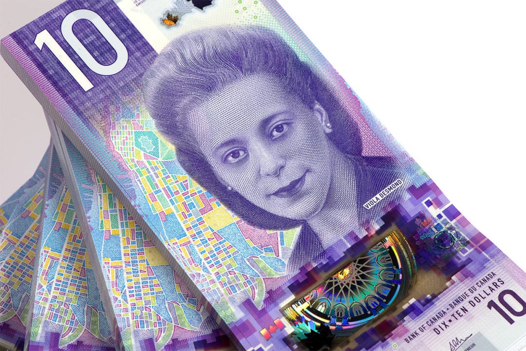 Canada's new $10 bill featuring Viola Desmond. Image courtesy of Bank of Canada