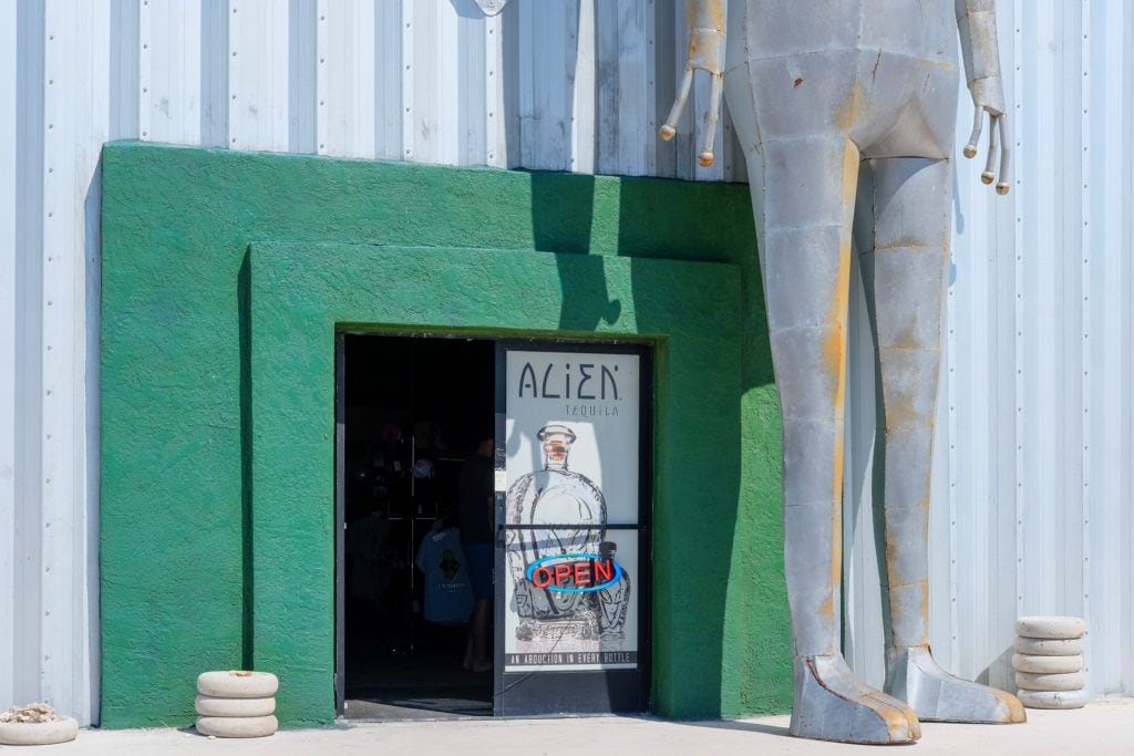 The entrance to the Alien Research Center.