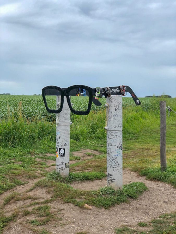Buddy Holly glasses.