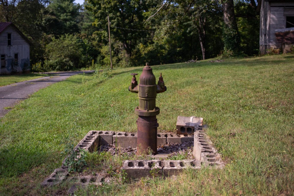 A turn-of-the-century fire hydrant.