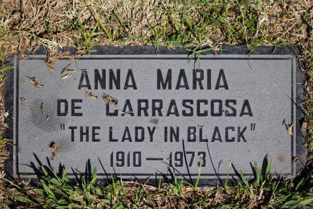 For decades "The Lady in Black" left red roses at Valentino’s grave on the anniversary of his death.