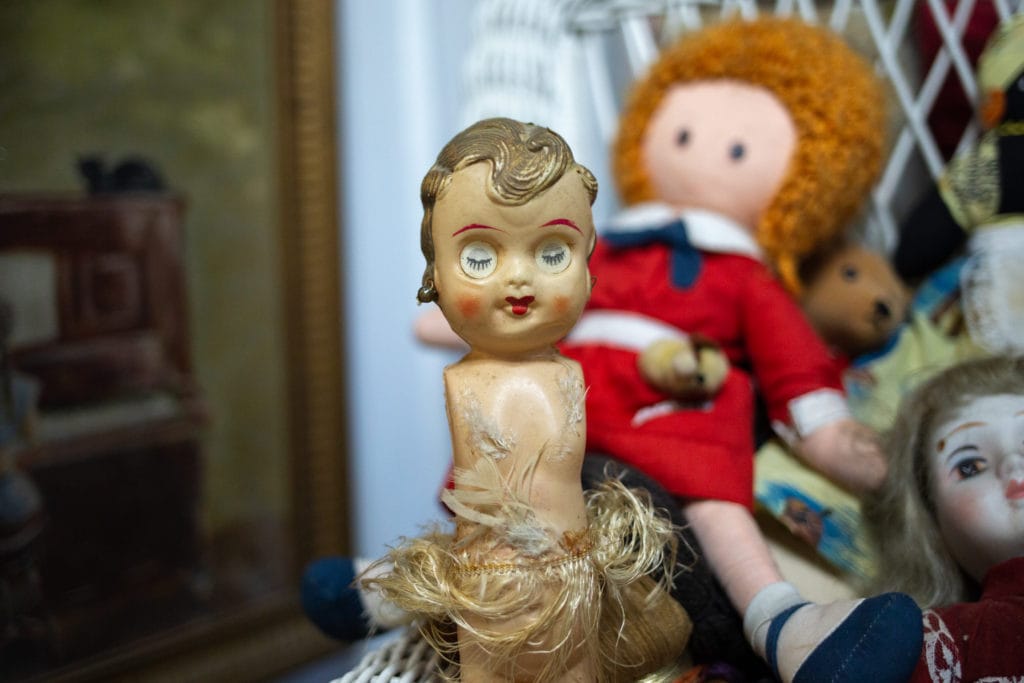 A vintage doll.