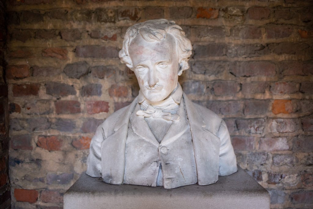 A copy of the bust given to the museum by the Bronx Historical Society.