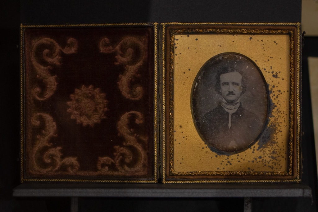 The Ultima Thule Daguerreotype, which the museum refers to as "both the most famous and perhaps the worst photograph of Poe."