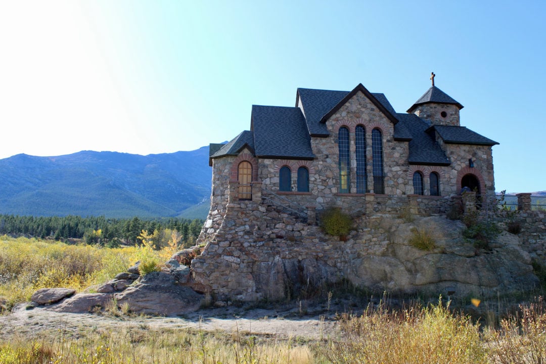Saint Catherine's Chapel on the Rock in Colorado America Adventure