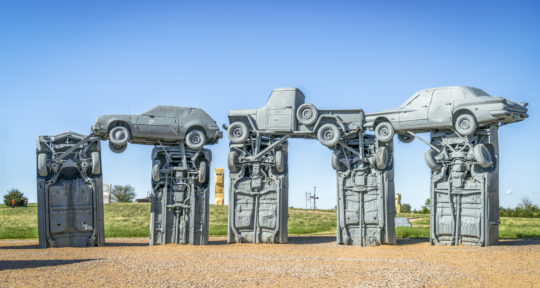‘Blood, sweat, and beers’: Nebraska’s Carhenge may be less mysterious than its English counterpart, but it’s just as bizarre