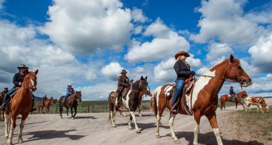 A Montana resort’s star-studded Cowgirl Roundup teaches women riding, roping, and respect for the land
