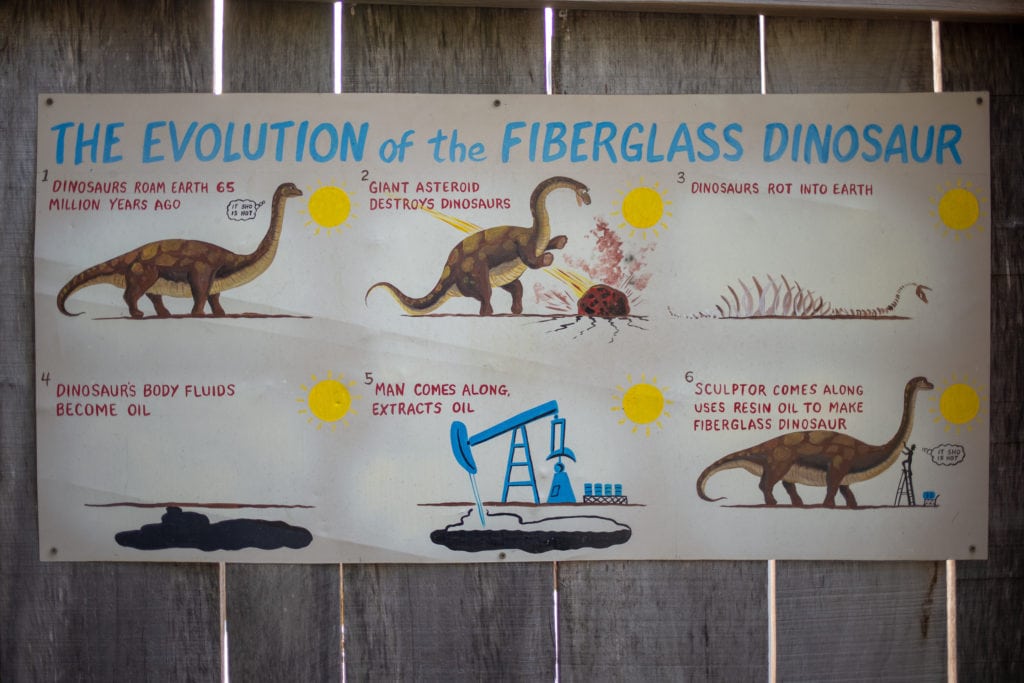 The evolution of a fiberglass dinosaur.