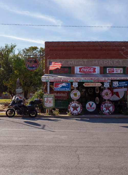 Harley Russell, Route 66's most famous hillbilly hoarder, presides over a shop where nothing is for sale