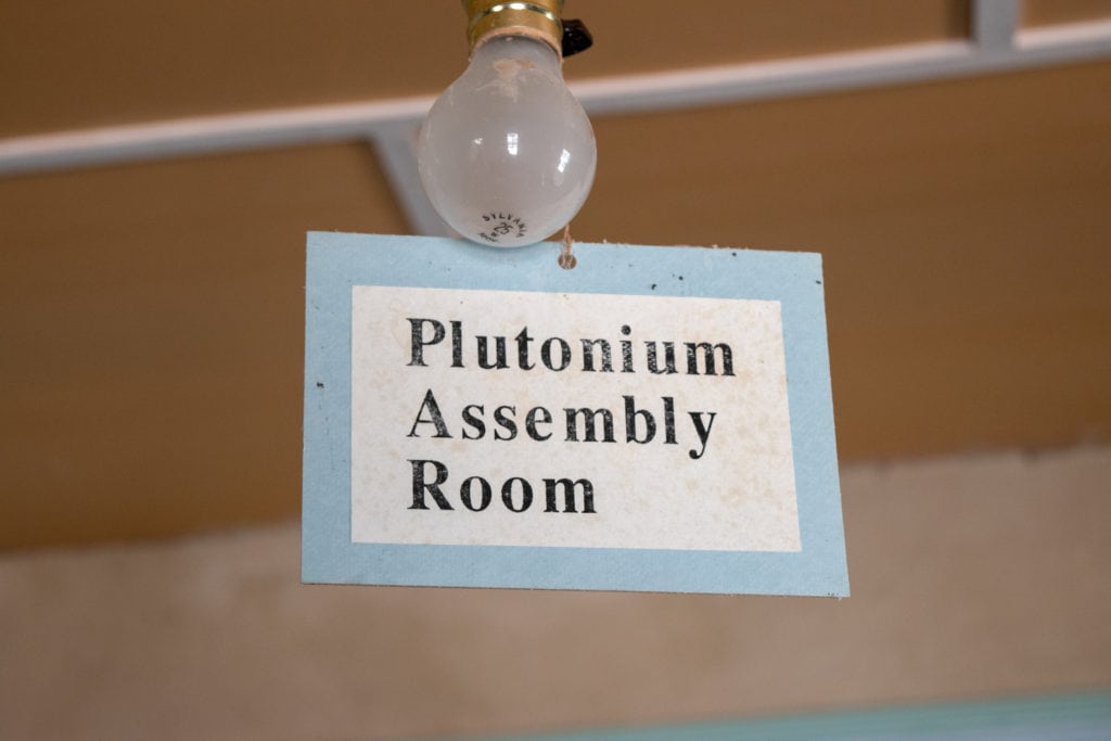 Plutonium assembly room.
