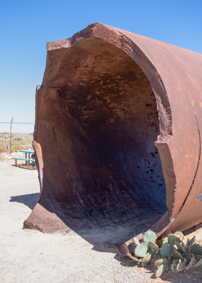 Jumbo, a massive cylindrical steel container.