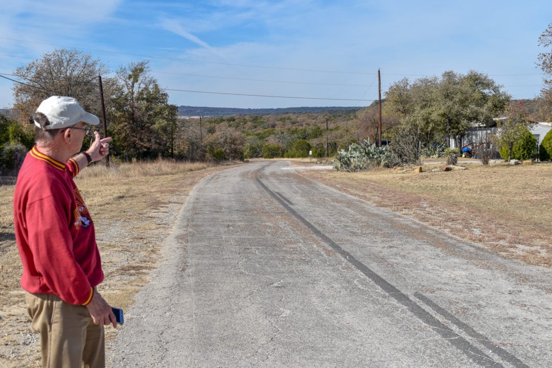 Smith surveys a section of the Bankhead that leads toward the Brazos River Valley.