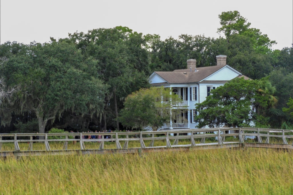 Historic home on the edge of the marsh
