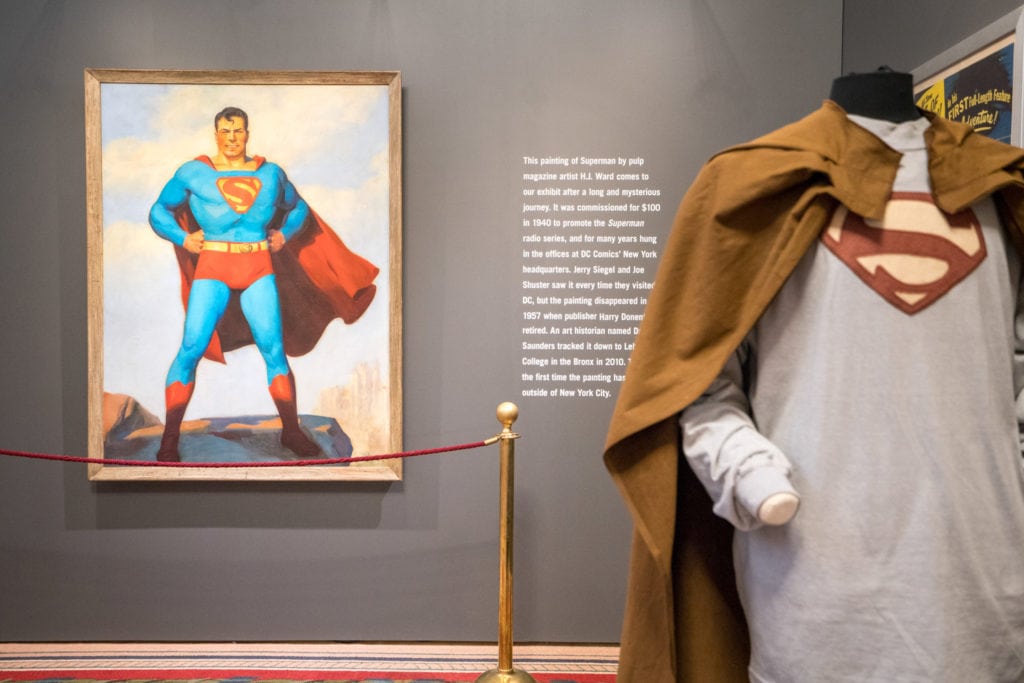 A Superman exhibit