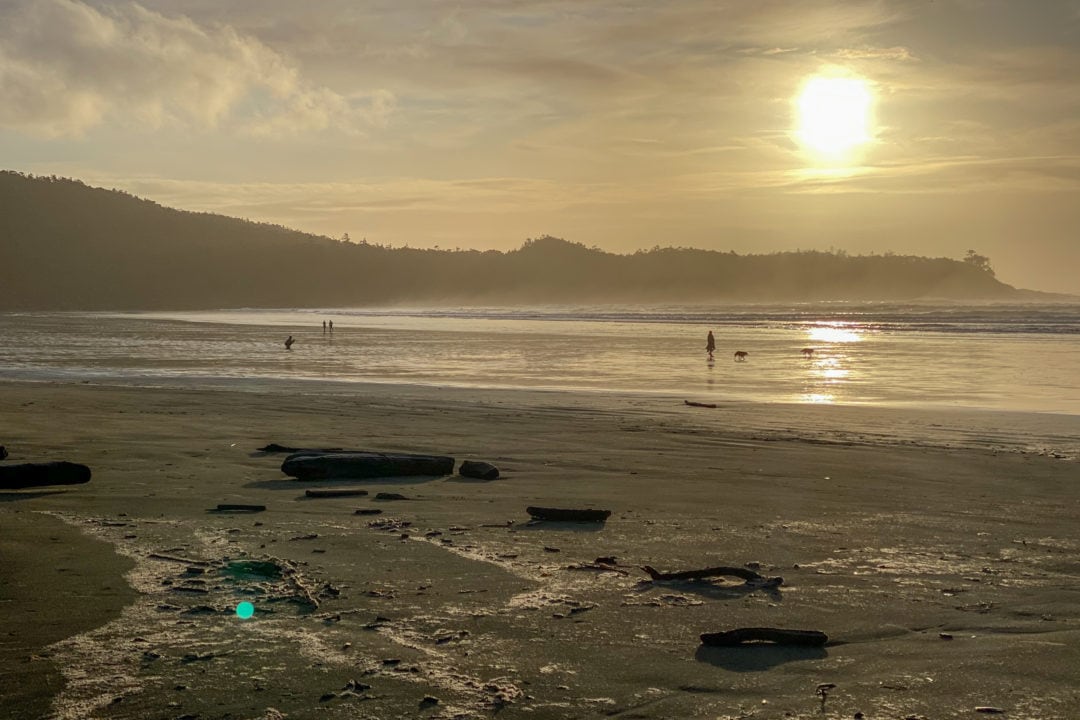 A golden sunset on Cox Bay Beach is among the reasons so many people venture to Tofino.