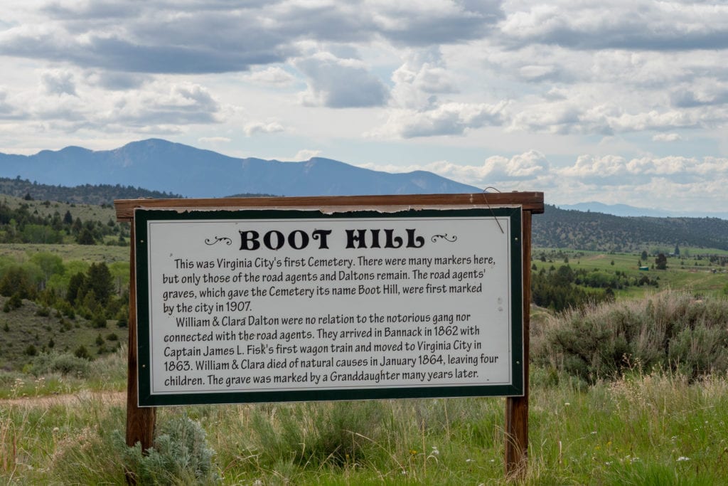 Boot Hill Cemetery Sign
